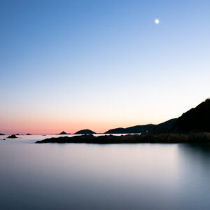 Ocean at dusk in Corsica